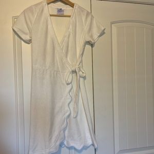 Weezie Scallop Wrap Dress